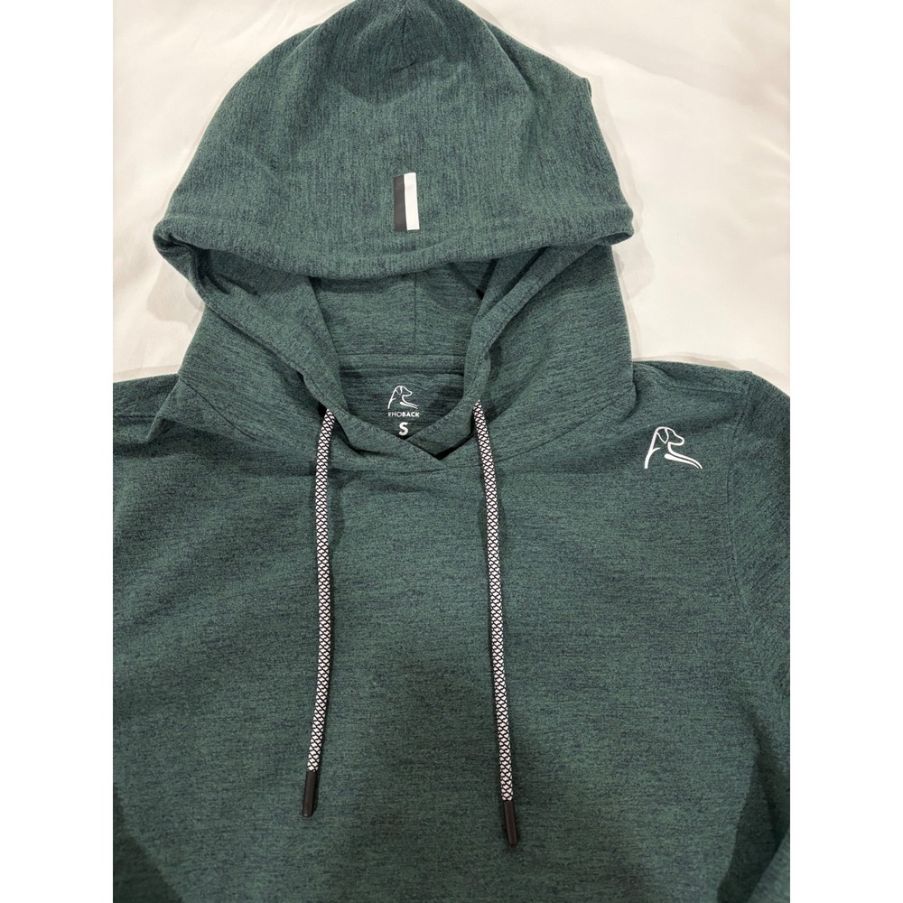 Rhoback Heathered Slate Gray Hooded Pullover Sweatshirt - Picture 2 of 7